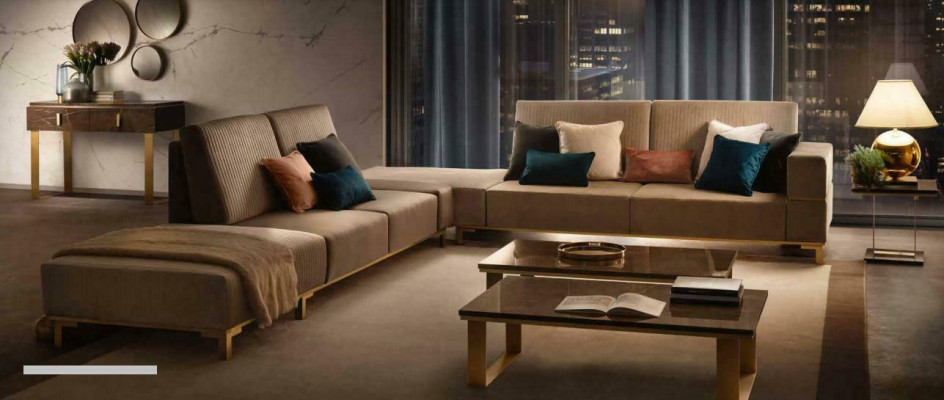 Wunnlandschaft, Couch, Polster, Textil, Stoffer, Lieder, Sëtz Garnitur, Eck, Ecksofa, L-Form