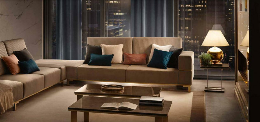 Wunnlandschaft, Couch, Polster, Textil, Stoffer, Lieder, Sëtz Garnitur, Eck, Ecksofa, L-Form