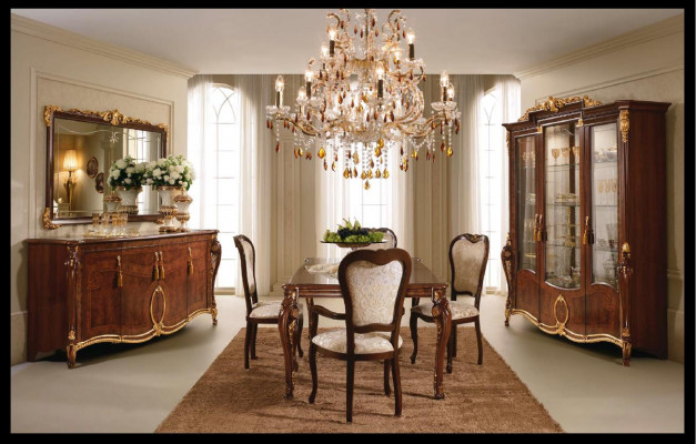 XXL Vitrin Glas Wandsschaf Vitrinnen Regal Barock Rokoko Stil Jugendstil