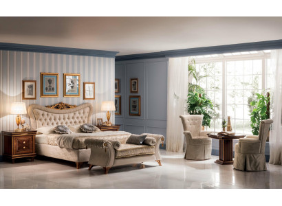 Duebelbett Bett 2x Nuetsdëscher Holz Design Better Antik Stil Barock Rokoko Neit