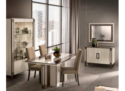 Iesszëmmer Set 3tlg. Iessdësch Vitrine Kommode modern Iesszëmmerméibels Set Italien