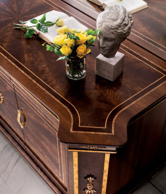 Buffet Kommode Kommoden Wunnzëmmer Wandschaf + Spigel