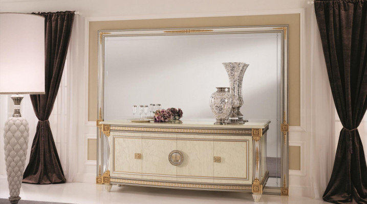 Buffet Anrichte Kommode Spigel Éierlech Handaarbecht Barock Rokoko arredoclassic