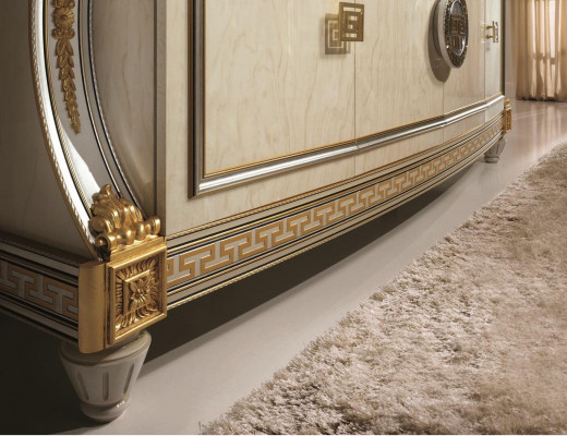 Buffet Anrichte Kommode Spigel Éierlech Handaarbecht Barock Rokoko arredoclassic