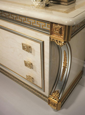 Buffet Anrichte Kommode Spigel Éierlech Handaarbecht Barock Rokoko arredoclassic