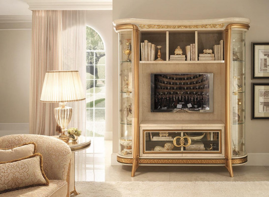 Designer Wunnzëmmer Fernsee Mauer Medienmauer Fernseemauer Fernseeskaf Wunnmauer