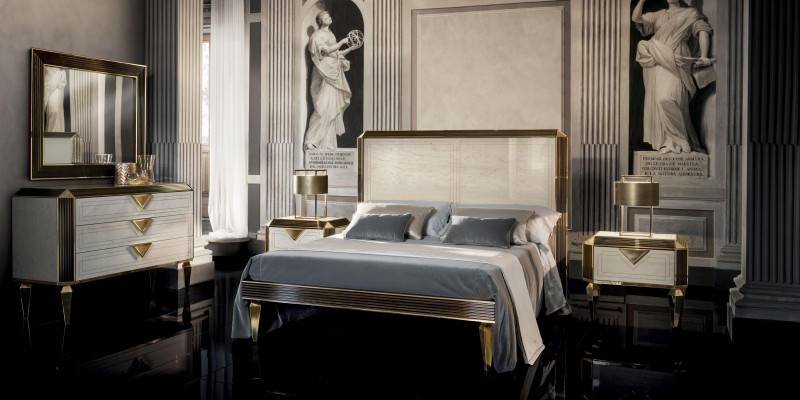 Bett 2x Nuetsdësch 3tlg. Schlofzëmmer Better Luxus 180x200 Zëmmer arredoclassic