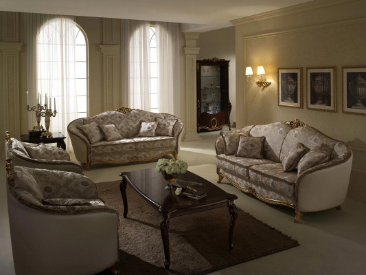 Sofa Schlofschofa Designer 3-Sëtzer Sofa mat Bettfunktioun Couch Textil Sofa Polster