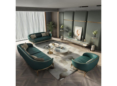 Sofagarnitur 321 Sëtzer Set Design Polstersofa Couchen Couch Modern