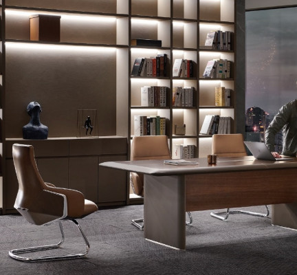 Konferenzdësch Groussen Designer Dësch 240cm Konferenzdësch Holzdësch Dëscher