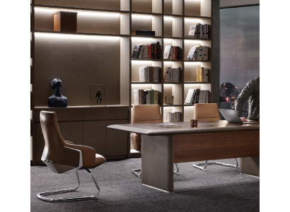 Konferenzdësch Groussen Designer Dësch 240cm Konferenzdësch Holzdësch Dëscher