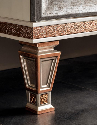 Konsol Holzwand Konsolendësch Spigel Kommode Schaf 2 Stéck arredoclassic