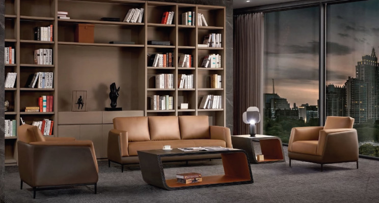 Sofa Sofen Couch Polster Lieder Modern Drësëtzer 3-Sëtzer Büro Ariichtung Nei