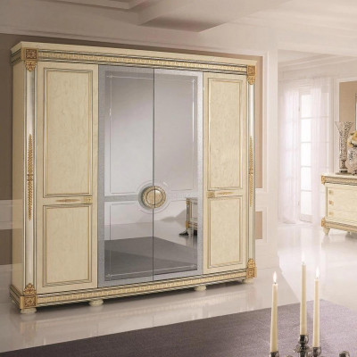 Luxus Kleederschaf Kleederschief Héichglanz Miwwelen Designer Wunnen Holz Nei