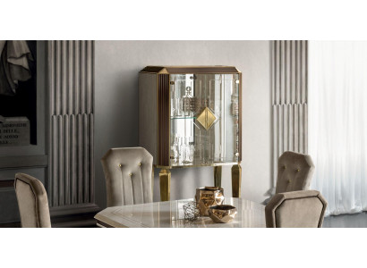 Schaf Bar Bar-Schaf Vitrinn Wunnzëmmer Designer Regal Miwwelen arredoclassic