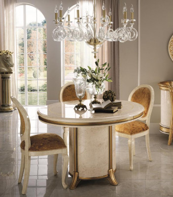 arredoclassic™ Luxus Klass Mëbel Iesszëmmer Rond Dësch Iessdësch
