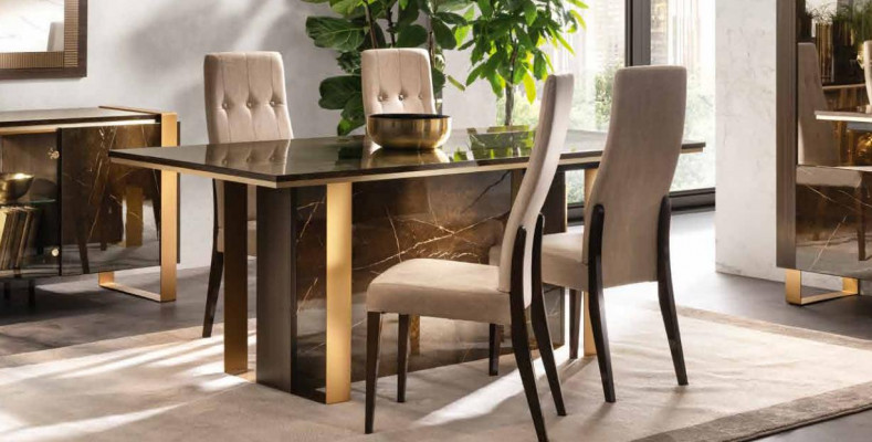 Italienesch Design Iesszëmmer Set Garnitur Stull Dësch Kommode Grupp