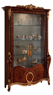 Luxusvitrinnemöbel Wunnzëmmer Schaf Glasvitrinnen Designer Schief Kommode