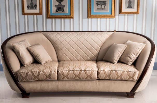 Chesterfield Textil Design Sofa Canapé Polster Sofas Canapéë Luxus Stoff