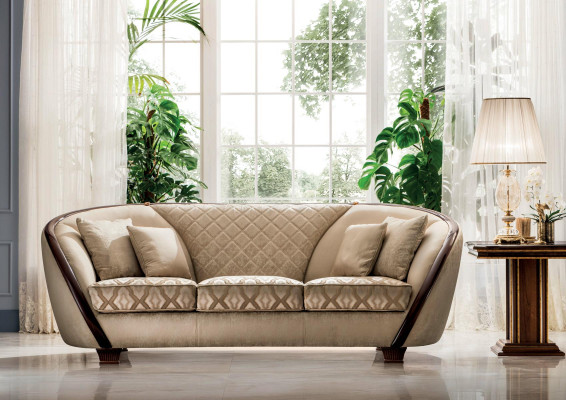 Chesterfield Textil Design Sofa Canapé Polster Sofas Canapéë Luxus Stoff