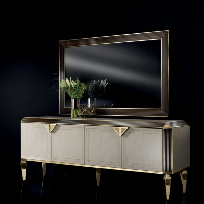 Kommod Spigel Design Miwwelen Konsole Sideboard Anrichte Buffet arredoclassic