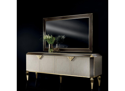 Kommod Spigel Design Miwwelen Konsole Sideboard Anrichte Buffet arredoclassic