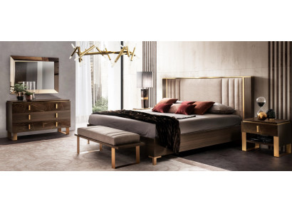Luxus Schlofzëmmer Sets Bett 2x Nuetsdësch Klasseschen Design Better Miwwel 3 Stéck.