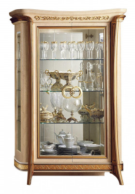 Design Miwwel Holz Klassesch Stil Barock Vitrin Italienescht Miwwel Kommode