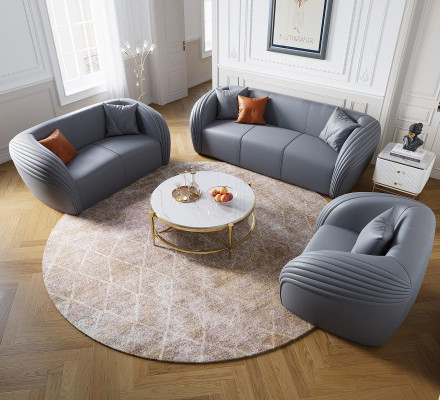Wunnlandschaft Sofa Polster Sofagarnitur 3+2 Seitzer Modernen Stil Miwwel Grupp