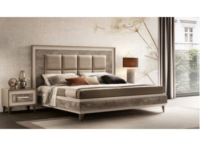 Schlofkummer 3-Stéck Set Bett 2x Nuetsdësch Konsole Better Hotel arredoclassic