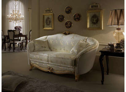 Klassesch 2-Sëtzer Canapé Polstersofa Sëtz Canapéë Italieneschen Design arredoclassic