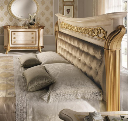 Klassesch Designer Holzbett Schlofzëmmer Edelt Polster Miwwel Duebel Better Neit