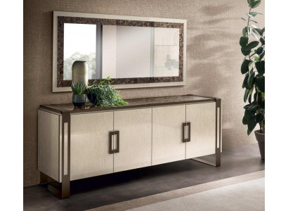 Edelt Konsoldesign aus Holz Spigel Sideboard Anrichte Schaf 2 Deeler Konsolendësch