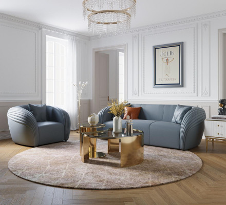 Canapé Set 3+1 Sëtz Design Canapé Këssen Canapéen Couch Modern Luxus Nei