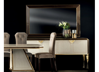 Designer Kommode Side Low Board Schaf Wunnzëmmer Holz Luxus Regal Anrichte
