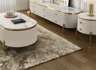 Wunnzëmmerschief Set Designer Wunnzëmmer Säitenschaf Dësch Kolchenttesch Beisäzttefant 3tlg.