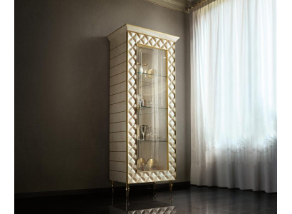 VITRINE Schaf Glasschaf Designer Miwwel Rokoko Barock Dekor Jugendstil