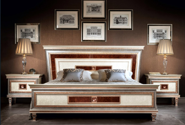 Bett Këssen Design Duebel Hotel Bett Schlofzëmmer 180x200cm arredoclassic