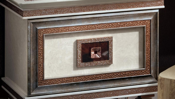 Elegant Stil Miwwelen Schlofzëmmer Kommod Schaf Klassesch Kredenz mat Spigel