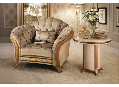 Klassesche Fauteuil Fernsee Canapé 1 Sëtz Couch Designer Textil Polster Nei