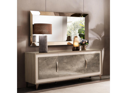 Buffet Anrichte Kommode Spigel 2tlg Kommoden Holz Miwwelen Sideboard arredoclassic