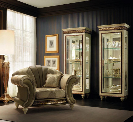 Design Still Textil Luxus Fernseh Canapé 1 Sëtzer Sofa Relax Polster Lounge Nei