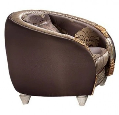 Klassesch Fotëll Fernseh Sofa 1 Sëtzer Canapé Designer Textil Sofas Polster Nei