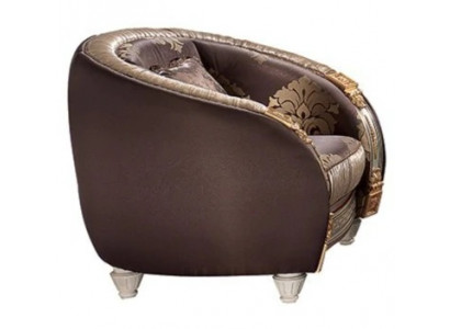 Klassesch Fotëll Fernseh Sofa 1 Sëtzer Canapé Designer Textil Sofas Polster Nei