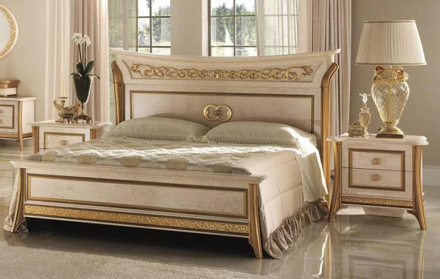 Bett Design Luxus Duebel Hotel Better Schlofzëmmer 180x200 arredoclassic Miwwelen