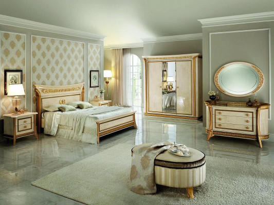 Bett Design Luxus Duebel Hotel Better Schlofzëmmer 180x200 arredoclassic Miwwelen