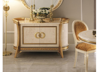 Design Miwwel Stil Barock Kommode Schaf Beige Luxus Holz Italienesch Miwwelen Nei