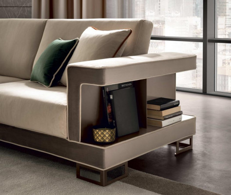 Fauteuil Design Stull Polster Club Relax Nei Textilstoff Lounge Fernseh 1 Sëtzer