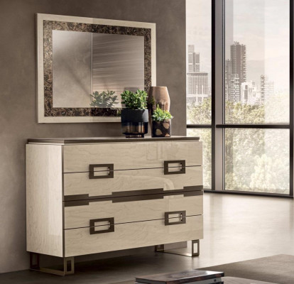 Set Kommode Spigel Holz Kommoden Kommodeschaf Design Modern Grupp Miwwelen