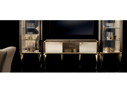 Designer RTV TV Anrichte Kommode Säit Low Schaf Regal Luxus Wunnzëmmer Board